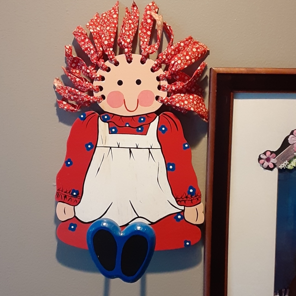 Doll hand crafted wall hook